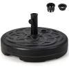 Giantex Fillable Umbrella Base, 22 inch Umbrella Stand Water and Sand Filled, Up to 102lbs, Fit 1.5″-1.9″ Umbrella Pole, HDPE Weighted Market Table Umbrella Holder for Outdoor Deck Garden