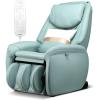 Giantex Full Body Massage Chair, Zero Gravity SL Track Electric Recliner with Reversible Footrest, Back Heater, Wheels & Pillow, Shoulder Detection, Calf Airbag, No Installation, Free Indoor Delivery(Green)