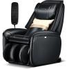 Giantex Full Body Massage Chair, Zero Gravity SL Track Electric Recliner with Reversible Footrest, Back Heater, Wheels & Pillow, Shoulder Detection, Calf Airbag, No Installation, Free Indoor Delivery(Black)