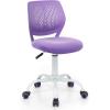 Giantex Kids Desk Chair, Adjustable Children Study Chair, Swivel Armless Mesh Task Student Chair, Child Desk Chair with Adjustable Height & Lumbar Support Computer Chair (Blue)(Purple)