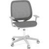 Giantex Kids Desk Chair, Children Armrest Computer Chair with Sit-Lock Wheels, Ergonomic Kids Office Chair with Waterfall Seat, Rolling Swivel Mesh Study Desk Chair for Girls Boys (Purple)(Grey)