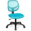 Giantex Kids Desk Chair, Low-Back Mesh Children Computer Task Chair with Adjustable Height & Support Lumbar, Upholstered Mesh Swivel Chair for Boys Girls (Green)