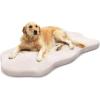 Giantex Memory Foam Dog Bed with Removable Washable Cover, Non-Slip Bottom, Egg Crate Foam Pet Sleeping Mat for Large Medium Dogs, 43 x 26 inch, Orthopedic Dog Bed Indoor Outdoor (Gray)(Beige)