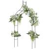 Giantex Metal Garden Arch Trellis – 9.5 FT Wedding Arbor for Ceremony, Garden Arbor for Climbing Plants Rose, Gothic Style Outdoor Archway for Lawn Backdrop Backyard Party Decoration