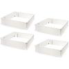 Giantex Plant Raised Bed, Planter for Vegetables Flower, Outdoor Garden Plant Box Patio Backyard, Easy Assembly (4 Pcs (48.5”Lx48.5”Wx12”H), White)