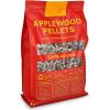 Giantex Premium Apple Wood Pellets, All Natural Hardwood Pellets with Fruity Flavour for Grilling Smoking Bake Roast BBQ, 100% Pure Apple Wood Pellets for Smoker Grill Pizza Oven, 20 lb. Bag