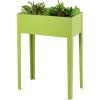 Giantex Raised Garden Bed, Elevated Planter, Metal Plant Box with Legs, Standing Garden Stand, Indoor and Outdoor Grow Container for Vegetables and Flowers (25″ L x13W x18 H)(25″L x13″Wx31.5″H)