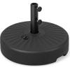 Giantex Umbrella Base Stand, Sand Water Filled Umbrella Holder for 1.5”-1.9” Umbrella Poles, Build-in Handle, 2 Adjustable Knobs, Weighted Market Table Umbrella Base for Yard Garden Poolside
