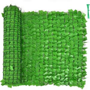 Giantex 4PCS Artificial Ivy Privacy Fence Screen, 118″ x 39.4″ Artificial Hedges Fence Faux Ivy Vine Greenery Wall, Outdoor Privacy Fence Covering for Yard Garden Patio Decoration, Dark Green)(Green)