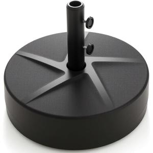 Giantex 75lbs Fillable Umbrella Base, 20 inch Water and Sand Filled Umbrella Stand, Fit 1.5″-1.9″ Umbrella Pole, HDPE Weighted Market Table Umbrella Holder for Outdoor Deck Garden Poolside(88.0 Pounds)