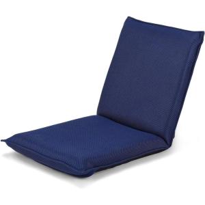 Giantex Adjustable Mesh Floor Sofa Chair, 6-Position Multi-Angle Padded Floor Chair, Cushioned Back Support Versatile, Video Game Chairs for Meditation Seminars Reading TV Watching or Gaming(Navy)