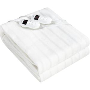 Giantex Electric Heated Mattress Pad, King Size Electric Mattress Pads Bed Warmer with Dual Controller, Heating Pads w/ 9 Heating & 9-Hour Time Settings (King)(Queen)