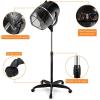 Giantex Hooded Hair Dyer, Stand Up Hair Dryer with Adjustable Height, Timer & Temperature, Bonnet Hair Dryer with Wheels, Salon Hair Dryer with Hood for Home Spa Beauty Station