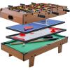 Giantex 4-in-1 Combination Game Table, with Soccer, Hockey, Billiards, Table Tennis, Perfect for Game Room, Family Night, Wood Foosball Game Table Top