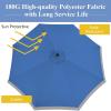 Giantex 10FT Patio Offset Umbrella, 8 Ribs Cantilever Umbrella Outdoor w/Crank, Cross Base, Tilt Adjustment, Large Hanging Market Umbrella for Poolside, Yard, Lawn, Garden(Navy)