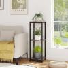 Giantex 3 Tier Tall Plant Stand Indoor, 36 Inch Corner Plant Holder with Drawer & Metal Frame, Modern Plant Shelf for Multiple Flower Pots, Square Plant Tables for Balcony, Living room, 1 Pack(Grey-Open Shelf)