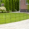 Giantex Decorative Garden Fence 25 Panels, 27ft (L) x 24in (H) Metal Wire Border Flower Bed Edging Fence, Rustproof Animal Barrier for Small Dogs Rabbits, Yard Landscape Decor