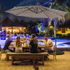 Giantex Patio Umbrella 10 Ft, Pool Umbrellas with 32 LED Lights Solar Powered Offset Umbrella, 8 Ribs Cantilever Umbrella with Tilting Adjustment, Heavy-Duty Outdoor Umbrellas(Tan)