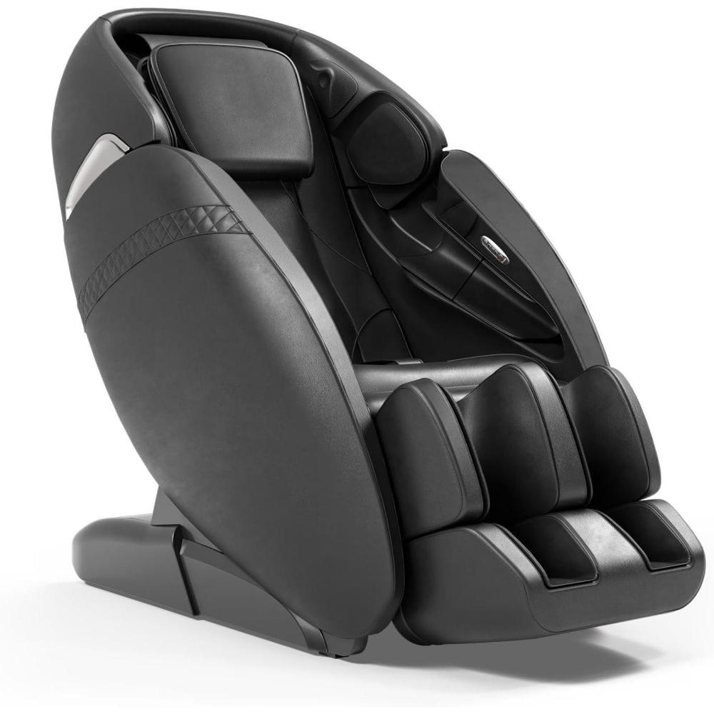 image:imageGiantex Full Body Massage Chair Zero Gravity SL Track Massage Recliner with Negative Ion Generator Auto Shoulder Detector USB Chargeing Airbags Bluetooth Music Player Back Heater BrownBlack