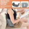Giantex Foot Massager with Heat, Calf Massager with 3 Massage Intensity, Vibration, Detachable Middle Sponge, Shiatsu Kneading Electric Massager for Thigh, Arm, Waist Relax, Gifts for Women/Men (Grey)(Grey)