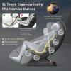 Giantex Full Body Massage Chair, Zero Gravity Recliner Chair with SL Track, Airbags, Foot Rollers, Shoulder Detection, Heating, Bluetooth, 12 Modes, Voice Control, Assembly-Free(Grey)