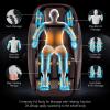 Giantex Full Body Massage Chair, Zero Gravity SL Track Massage Recliner with Negative Ion Generator, Auto Shoulder Detector, USB Chargeing, Airbags, Bluetooth Music Player, Back Heater (Brown)(Brown)