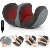 Giantex Foot Massager with Heat, Calf Massager with 3 Massage Intensity, Vibration, Detachable Middle Sponge, Shiatsu Kneading Electric Massager for Thigh, Arm, Waist Relax, Gifts for Women/Men (Grey)(Grey)