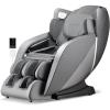 Giantex Full Body Massage Chair, Zero Gravity Recliner Chair with SL Track, Airbags, Foot Rollers, Shoulder Detection, Heating, Bluetooth, 12 Modes, Voice Control, Assembly-Free(Grey)