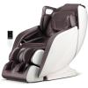 Giantex Full Body Massage Chair, Zero Gravity Recliner Chair with SL Track, Airbags, Foot Rollers, Shoulder Detection, Heating, Bluetooth, 12 Modes, Voice Control, Assembly-Free(Brown)