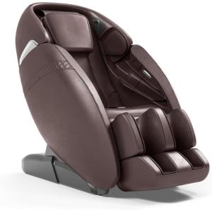 Giantex Full Body Massage Chair, Zero Gravity SL Track Massage Recliner with Negative Ion Generator, Auto Shoulder Detector, USB Chargeing, Airbags, Bluetooth Music Player, Back Heater (Brown)(Brown)