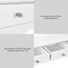 Giantex Console Table W/3 Drawers for Living Room, Bedroom, Entryway Multifunctional Usage Accent Hall Table Desk(White)