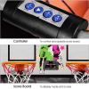 Giantex Foldable Basketball Arcade Game, 8 Game Options, Electronic Double Shot 2 Player w/ 4 Balls and LED Scoring System, Indoor Basketball Game for Kids, Adults(Red/Black)