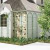 Giantex 2 Pack Garden Trellis, 5.9 FT Tall Galvanized Steel Trellis for Climbing Plants Outdoor for Patio Lawn Wall Decor, Plant Trellis for Vine Cucumber Tomato Flower Clematis Roses, White(Green)