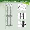 Giantex 2 Pack Trellis for Climbing Plants Outdoor, 7 FT Tall Galvanized Steel Garden Trellis for Patio Lawn Wall Decor, Plant Trellis for Vine Cucumber Tomato Flower Clematis Roses(87″x20″-2 Pack)