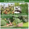 Giantex 2 Pack Trellis for Climbing Plants Outdoor, 7 FT Tall Galvanized Steel Garden Trellis for Patio Lawn Wall Decor, Plant Trellis for Vine Cucumber Tomato Flower Clematis Roses(71″x20″-2 Pack)