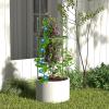 Giantex 3-Pack Tomato Cages, 60”Hx20” PE-Coated Metal Plant Cages & Supports w/Adjustable Height, 2-in-1 Round Trellis for Climbing Flower Vegetable Fruit, Potted Plant(20”Dia x 40”H (Pack of 3))