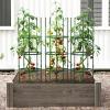 Giantex 3-Pack Tomato Cages, 60”Hx20” PE-Coated Metal Plant Cages & Supports w/Adjustable Height, 2-in-1 Round Trellis for Climbing Flower Vegetable Fruit, Potted Plant(20”Dia x 60.5”H (Pack of 3))