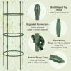 Giantex 3-Pack Tomato Cages, 60”Hx20” PE-Coated Metal Plant Cages & Supports w/Adjustable Height, 2-in-1 Round Trellis for Climbing Flower Vegetable Fruit, Potted Plant(20”Dia x 60”H (Pack of 3))
