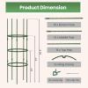 Giantex 3-Pack Tomato Cages, 60”Hx20” PE-Coated Metal Plant Cages & Supports w/Adjustable Height, 2-in-1 Round Trellis for Climbing Flower Vegetable Fruit, Potted Plant(20”Dia x 60.5”H (Pack of 3))