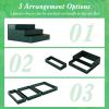Giantex 3-Tier Raised Garden Bed, 47″ x47x24 Heavy-Duty Metal Outdoor Planter Box w/Open-Ended Base, Elevated Planter Box for Vegetable Fruit Flower Herb, Patio Backyard Raised Bed Kit (Green,1)(Green)