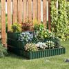 Giantex 3-Tier Raised Garden Bed, 47″ x47x24 Heavy-Duty Metal Outdoor Planter Box w/Open-Ended Base, Elevated Planter Box for Vegetable Fruit Flower Herb, Patio Backyard Raised Bed Kit (Green,1)(Green)