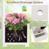 Giantex Garden Arbor with Planter Boxes, Wooden Arch with Trellis and Raised Garden Bed for Climbing Vine Plants Vegetables Herbs, Decorative Arbor Archway for Wedding, Ceremony, Party (White)(White)