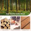 Giantex Garden Pathway Roll Up – 8ft Wood Walkway 22 inch Width, No Assembly Required, Outdoor Decorative Boardwalk Sidewalk Flooring Pavers for Lawns Backyard Patio Wedding