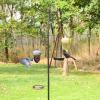 Giantex Metal Acorn Bird Feeder, Outdoor Hanging Food Dispenser with Stainless Steel Wire and Iron Grid, Wild Bird Feeder Hanging House Seed Feeder for Garden Yard, Outside Decoration (Green)(Green)