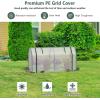 Giantex Mini Portable Greenhouse – for Raised Garden Bed, 47”x21.5”x24” Outdoor Greenhouses with PE Cover, Roll-Up Zipper Door, Waterproof Plant Shelter for Garden Patio Lawn Vegetables & Flowers