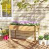 Giantex Mobile Raised Garden Bed, Wood Planter Box with Wheels, Storage Shelf & Liner, 47”x23”x33” Rolling Raised Bed for Indoor Outdoor Plants, Vegetables Flower Herbs Fruit Gardening(1)
