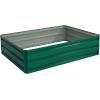 Giantex Patio Raised Garden Bed Vegetable Flower Planter Metal Plant Box Dark Green (47″ Lx35.5 Wx12.0 H)(47″Lx 35.5″Wx 12.0″H)