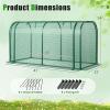 Giantex Raised Garden Bed with Cover, Wood Elevated Planter Box with Legs & Mini Greenhouse, Waterproof Sun-Protective PE Green House Cover, Outdoor Use for Fruit Vegetable Flower Herb (White+Gray)(Green+gray)