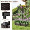 Giantex Raised Garden Bed with Lattice Trellis, Self-Watering Planter Box with Drain Hole for Vine Vegetable Herb Flower Fruit, Indoor Outdoor Standing Privacy Fence for Yard Porch Balcony(32”Lx16”Wx48”H)