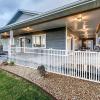 Giantex White Picket Fence – 2 Panels, 80”W x 37.5”H Decorative Outdoor Garden Fence, 160” Total Length, Outdoor Fence for Yard, Freestanding PVC Vinyl Fence for Patio, Lawn, Pool, Backyard